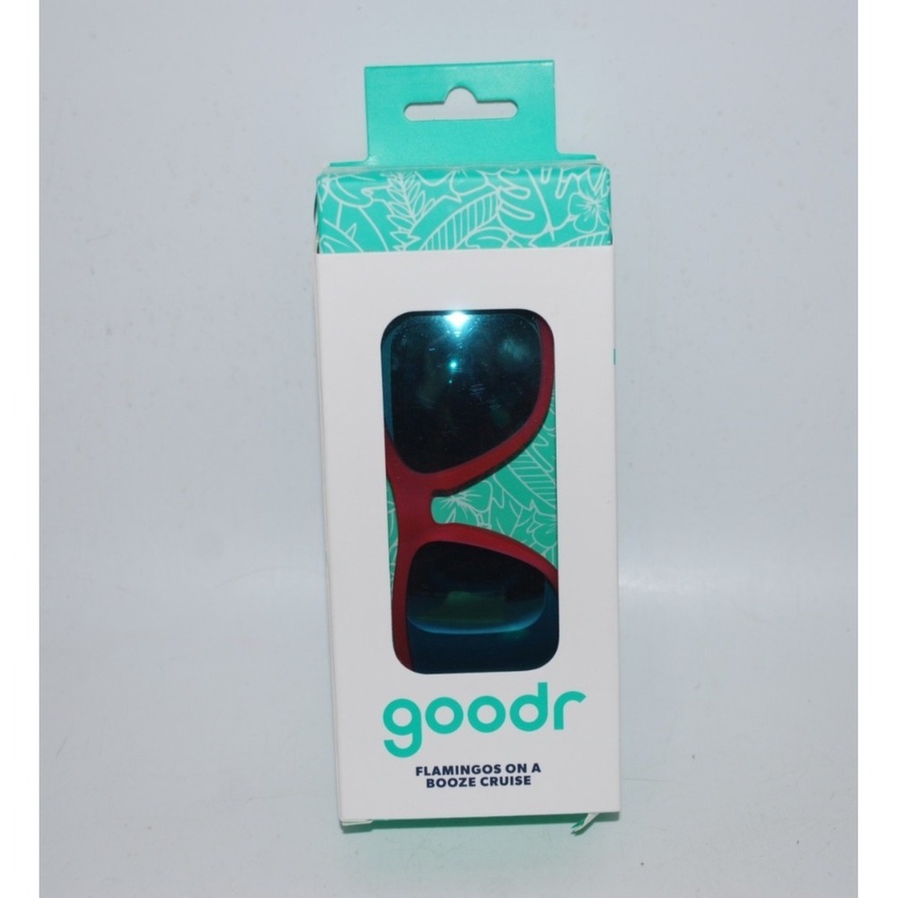 goodr Flamingos on a Booze Cruise Sunglasses Teal Pink Polarized OG
